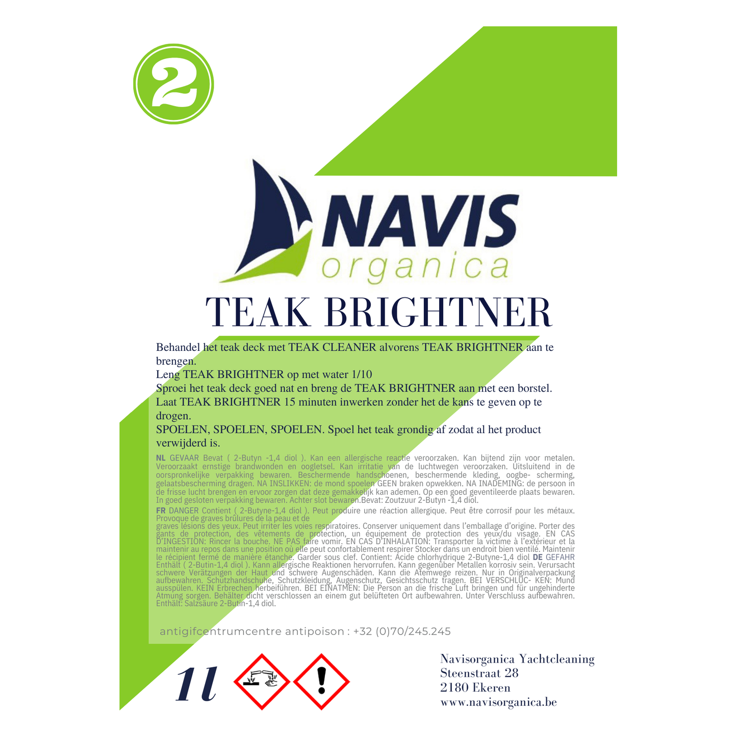 Teak Brightner 2 1L - Navis Organica