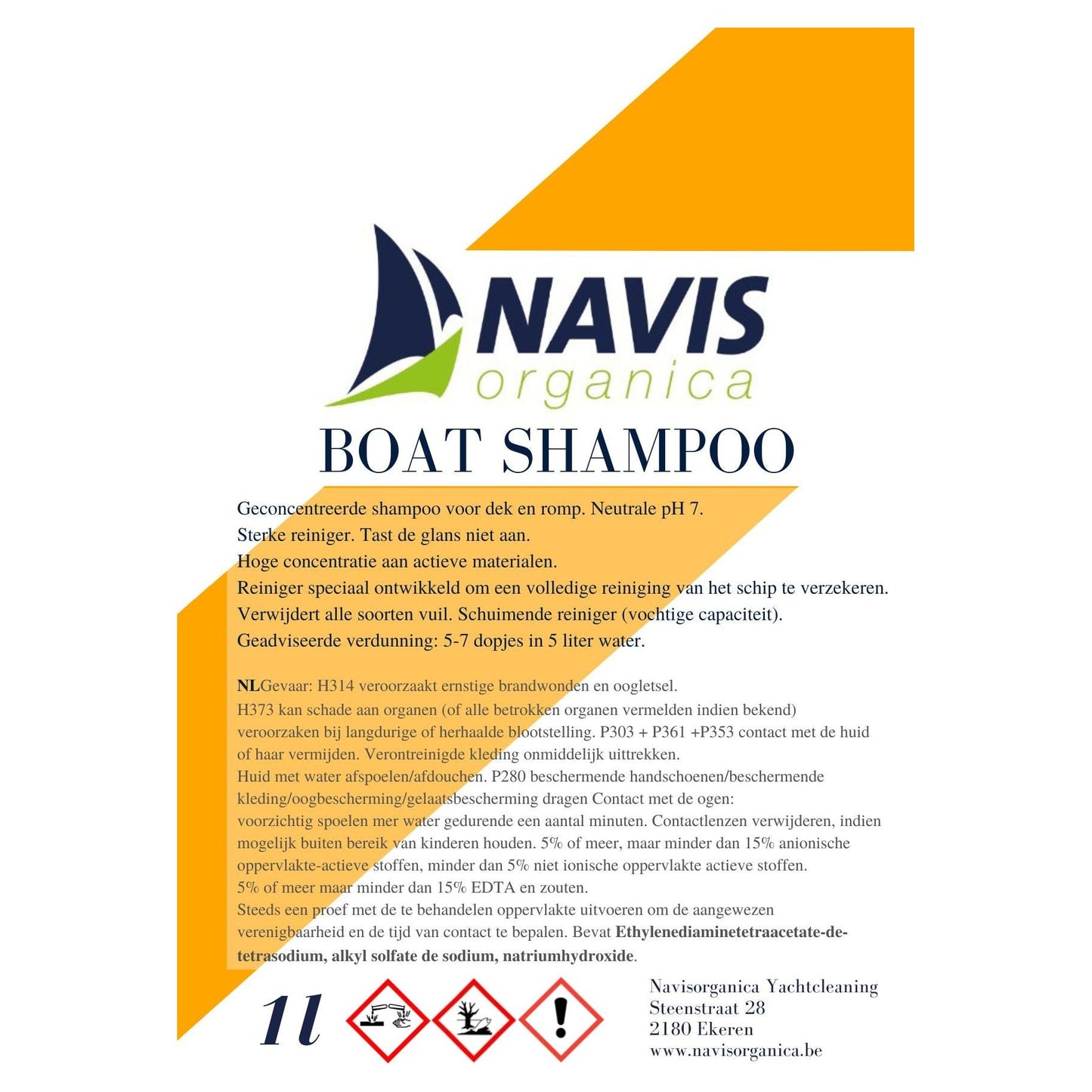 Boat Shampoo Deluxe 1L- Navis Organica