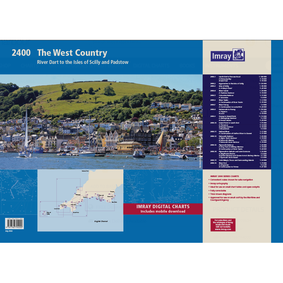 IMRAY 2400 WEST COUNTRY CHART PACK (YOT0854)